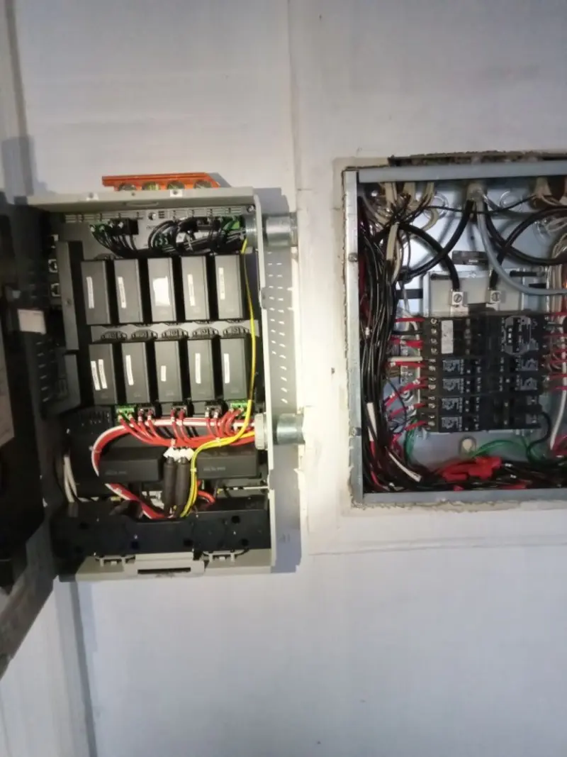 Electrical panel upgrade completed for Indoor Lighting Installation in Ossian